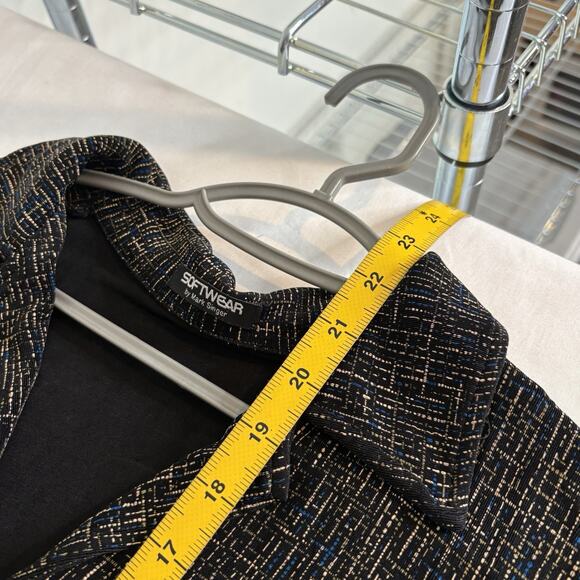 Vintage Softwear by Mark Singer Women's Abstract Print Button Up Blouse One Size - Picture 3 of 12